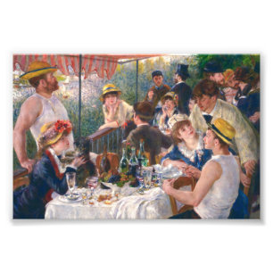 Impression Photo Déjeuner de la fête nautique par Renoir