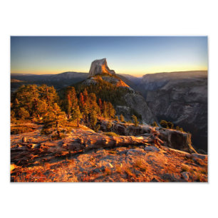Impression Photo Demi-dôme au coucher du soleil - Yosemite
