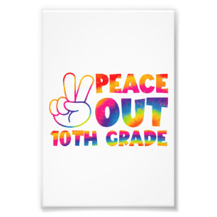 Impression Photo Dernier jour de la terminale en tie-dye, à la proc