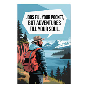 Impression Photo Des emplois remplissent votre poche mais des avent