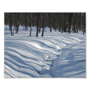 Impression photo des ombres de neige