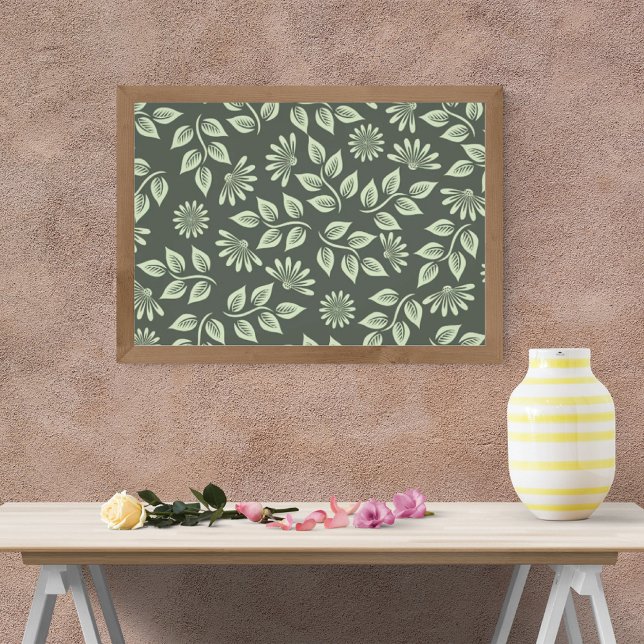 Impression Photo Design sans faille avec Fleurs et Feuilles (Créateur téléchargé)