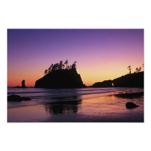 Impression Photo Deuxième plage au crépuscule, Parc national Olympi