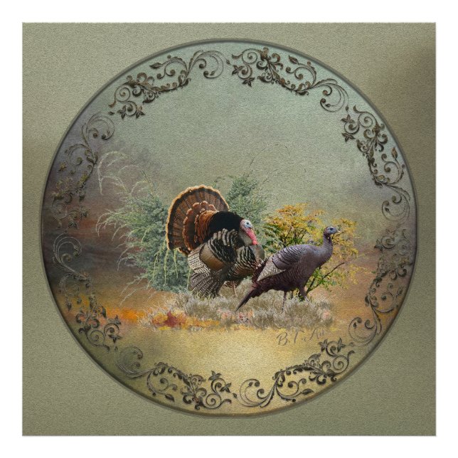 Impression Photo Dinde sauvage (Devant)