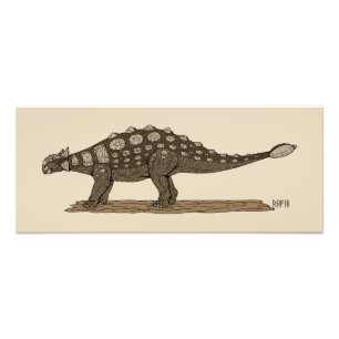 Impression Photo Dinosaure crétacé Ankylosaurus