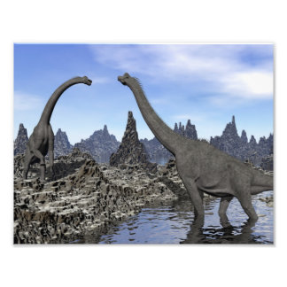 Impression Photo dinosaures de Brachiosaurus - rendu 3D