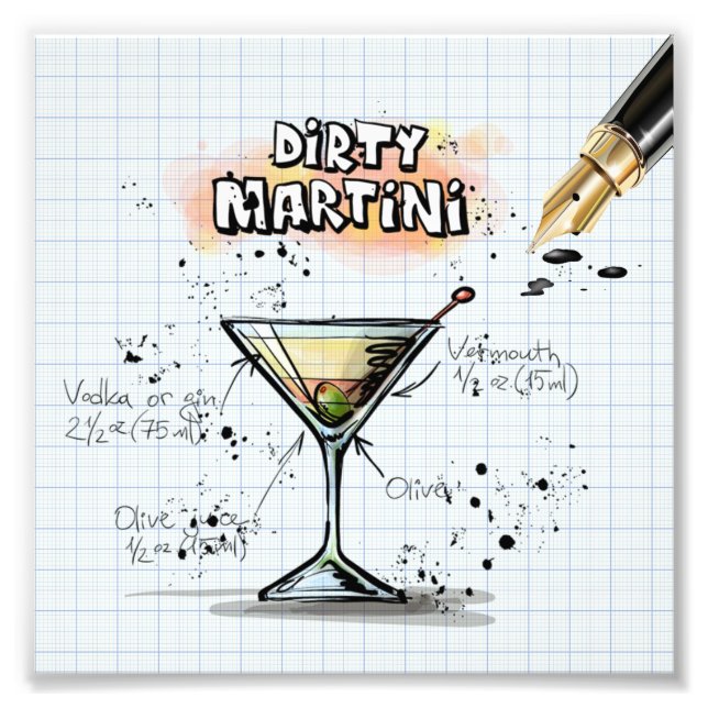 Impression Photo Dirty Martini (Devant)