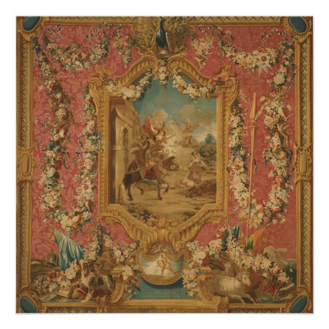 Impression Photo Don Quixote Guided by Folly, 18th century tapestry (Devant)