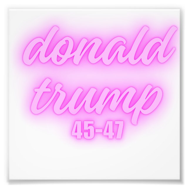 Impression Photo Donald Trump (Devant)