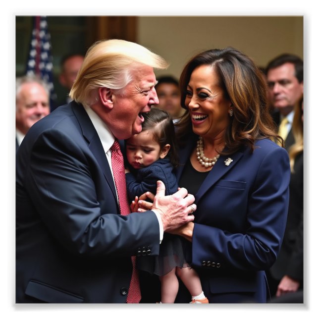 Impression Photo Donald Trump Kamala harris (Devant)
