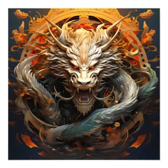 Impression Photo Dragon chinois (Devant)