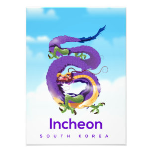 Impression Photo Dragon de Corée du Sud Incheon