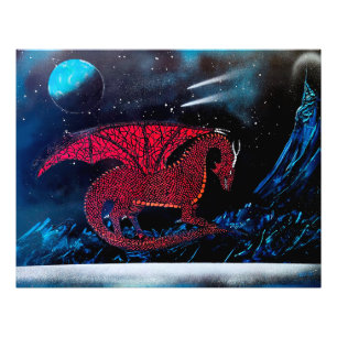 Impression Photo Dragon Rouge