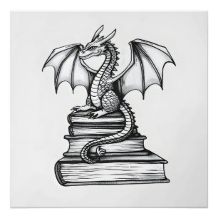 Impression Photo Dragon sur livres