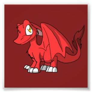Impression Photo Dragon velu d'écart-type de Recolorable avec tout