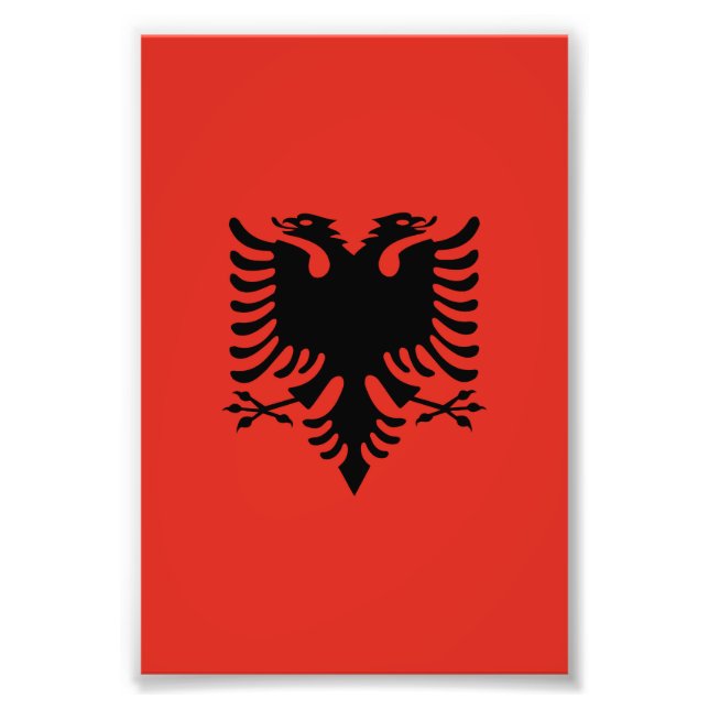 Impression Photo Drapeau albanais (Devant)