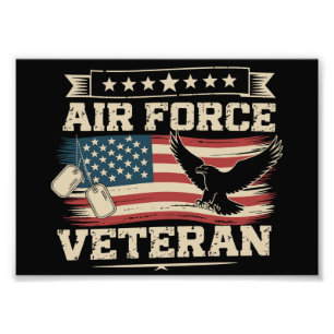 Impression Photo Drapeau américain de l'armée de l'air américaine v