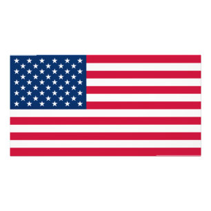 Impression Photo Drapeau américain - États-Unis d'Amérique - Patrio