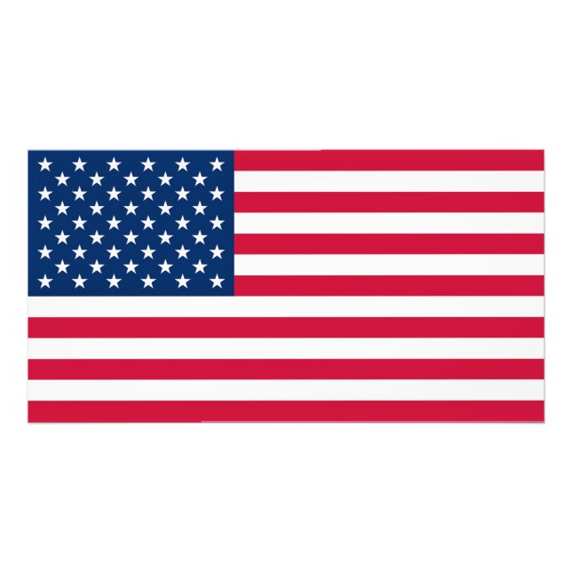 Impression Photo Drapeau américain - États-Unis d'Amérique - Patrio (Devant)
