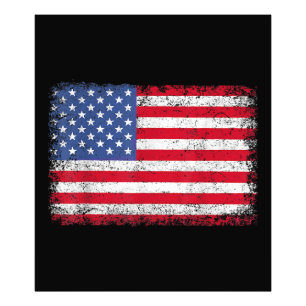 Impression Photo Drapeau Américain Patriotique Pour Hommes Femmes E