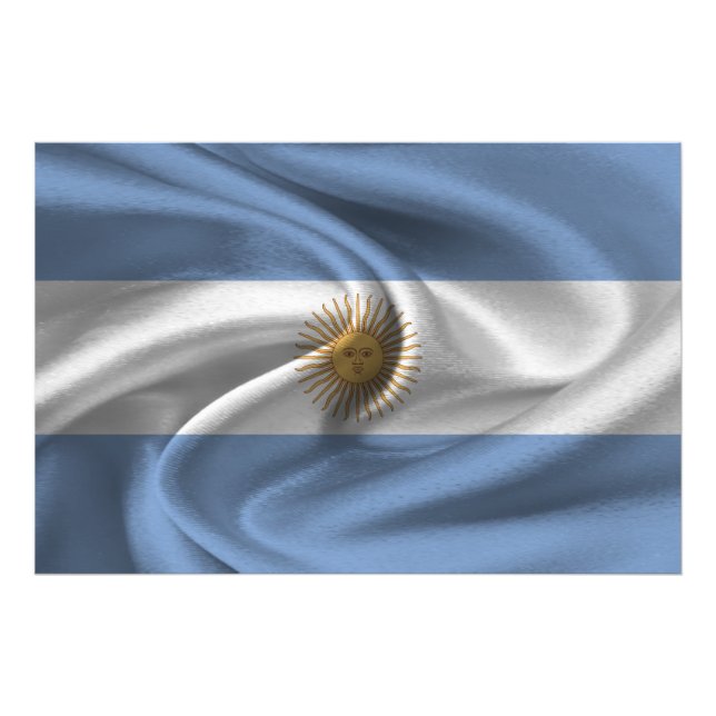 Impression Photo Drapeau Argentine (Devant)