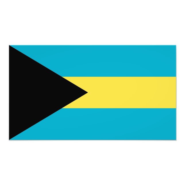 Impression Photo Drapeau bahamien (Devant)