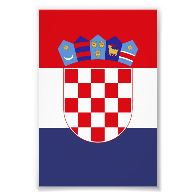 Impression Photo Drapeau de Croatie (Devant)