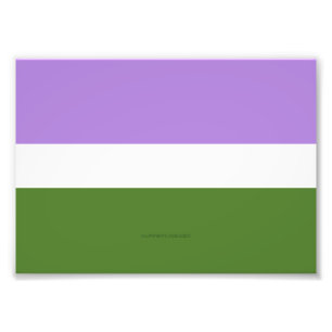 Impression Photo Drapeau de fierté genderqueer de SlipperyJoe lavan