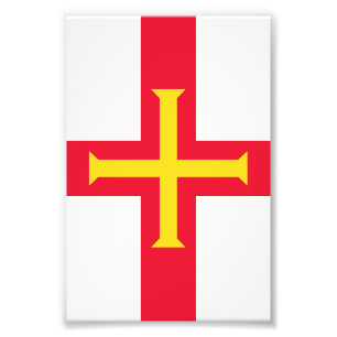 Impression Photo Drapeau de Guernesey