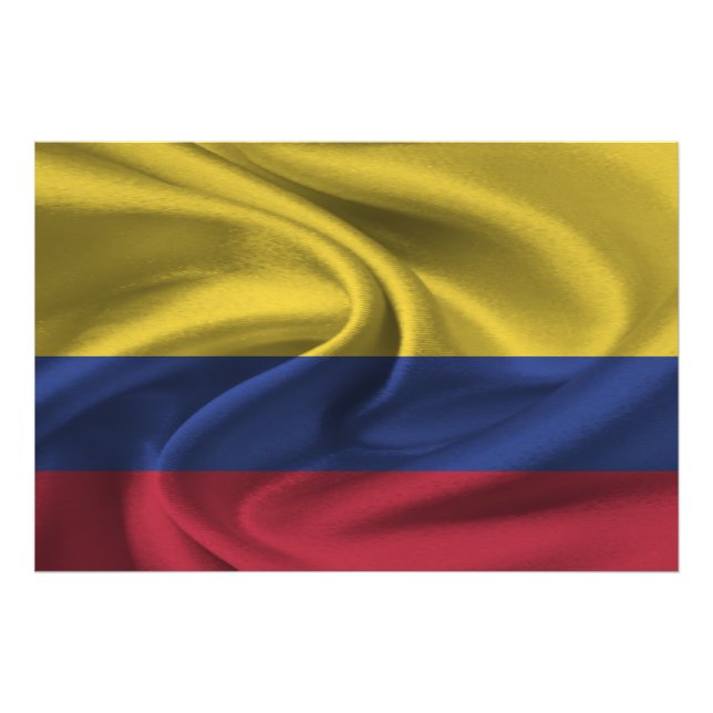 Impression Photo Drapeau de la Colombie (Devant)