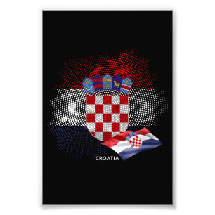 Impression Photo Drapeau de la Croatie