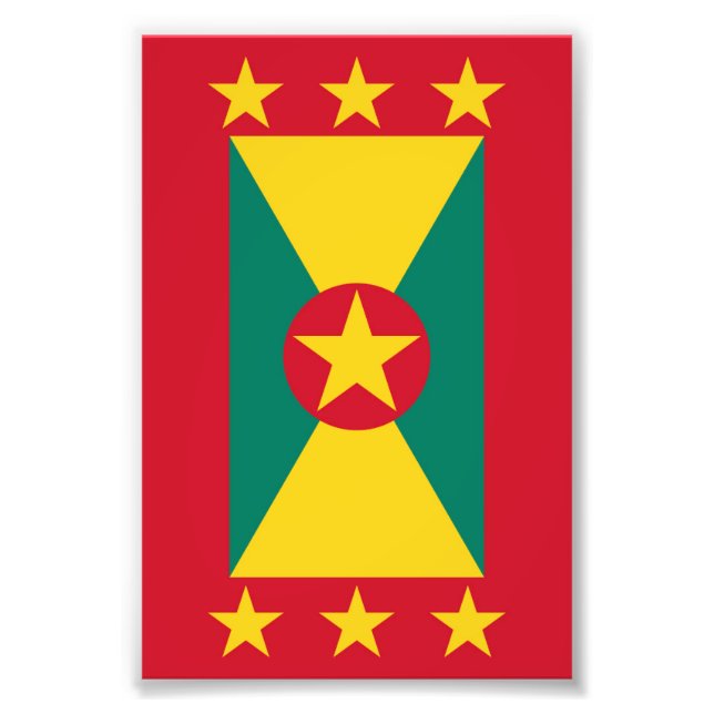 Impression Photo Drapeau de la Grenade (Devant)