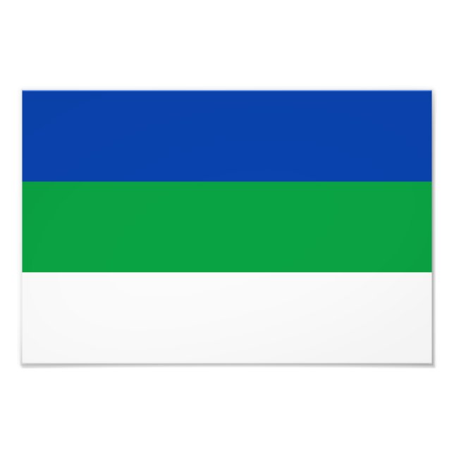 Impression Photo Drapeau de la République Komi (Devant)