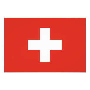 Impression Photo Drapeau de la Suisse