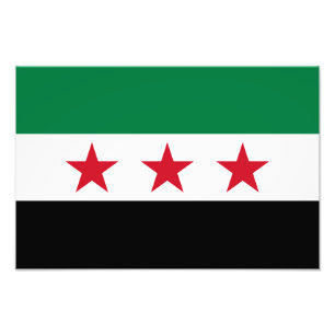 Impression Photo Drapeau de la Syrie