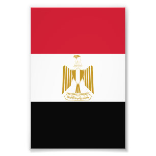 Impression Photo Drapeau de l'Égypte