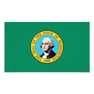 Impression Photo Drapeau de l'État de Washington