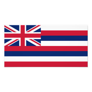 Impression Photo Drapeau de l'État d'Hawaii