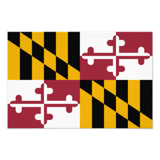 Impression Photo Drapeau de l'État du Maryland