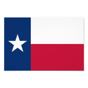 Impression Photo Drapeau de l'État du Texas