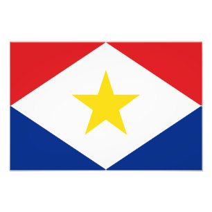 Impression Photo Drapeau de Saba