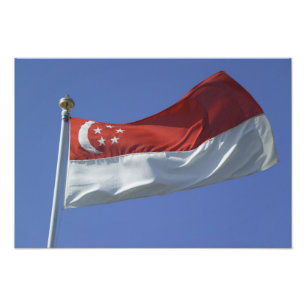 Impression Photo Drapeau de Singapour