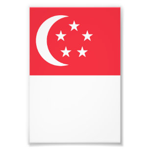 Impression Photo Drapeau de Singapour