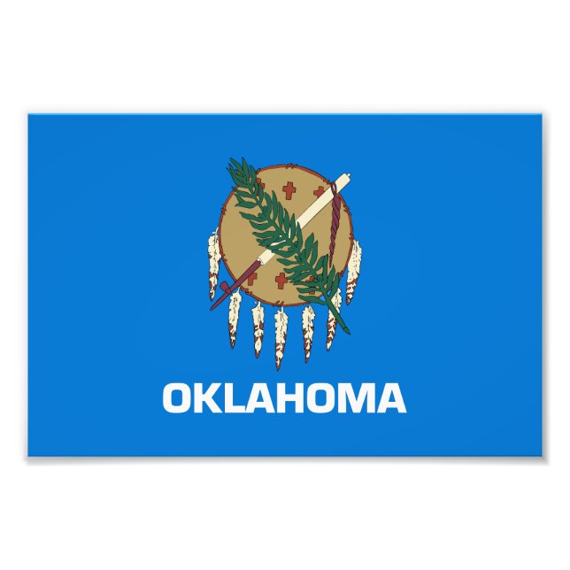 Impression Photo Drapeau d'État de l'Oklahoma (Devant)