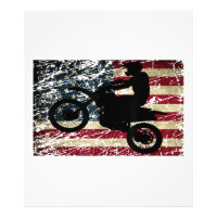 Drapeau Dirt Vélo USA Drapeau T-Shirt Motocross Dr
