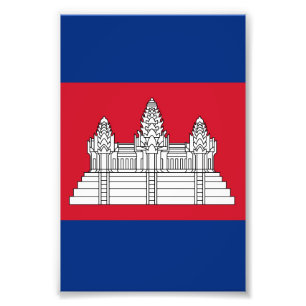 Impression Photo drapeau du Cambodge
