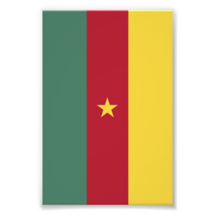 Impression Photo drapeau du Cameroun
