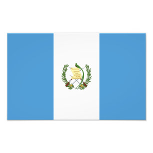 Impression Photo Drapeau du Guatemala