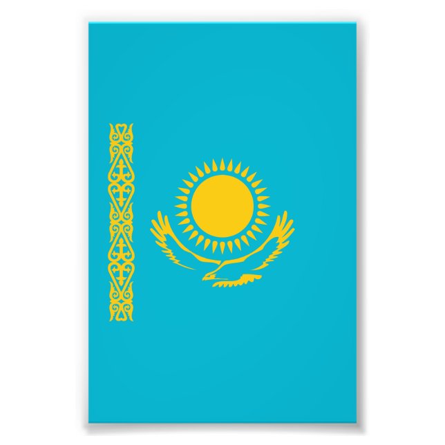 Impression Photo Drapeau du Kazakhstan (Devant)