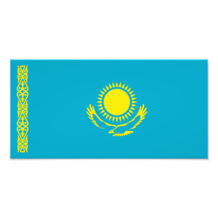 Impression Photo Drapeau du Kazakhstan